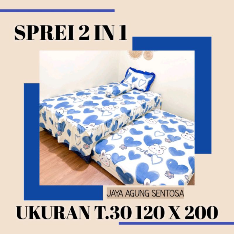 SPREI 2 IN 1 MERLION// Tinggi 30CM 120X200