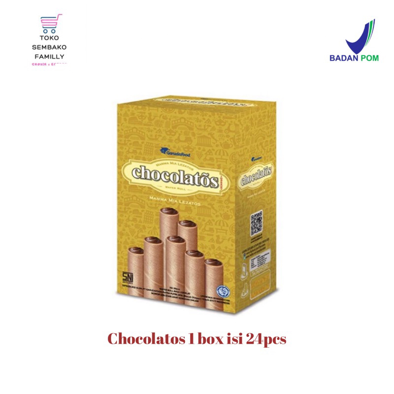 

Chocolatos 1 box isi 24pcs