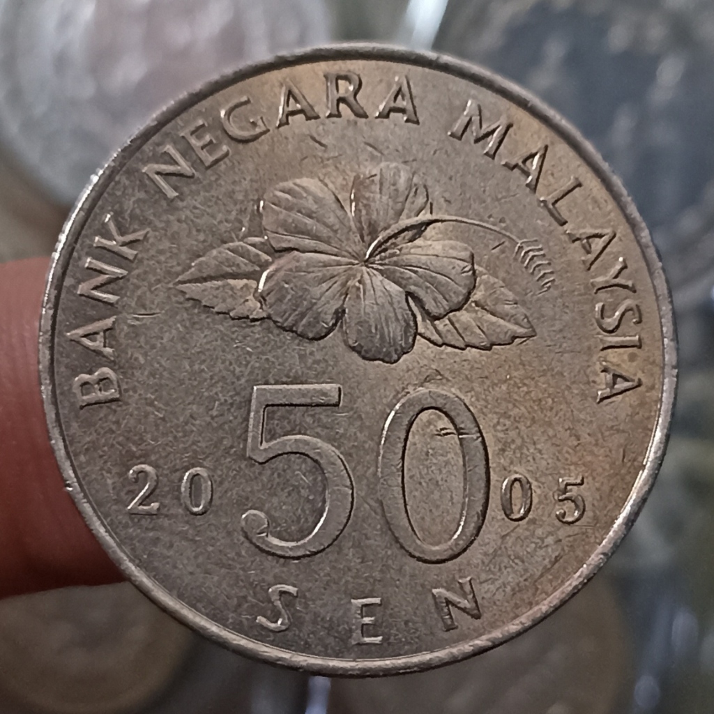 Koin Asing Malaysia 50 Sen - Agong Tahun 2005