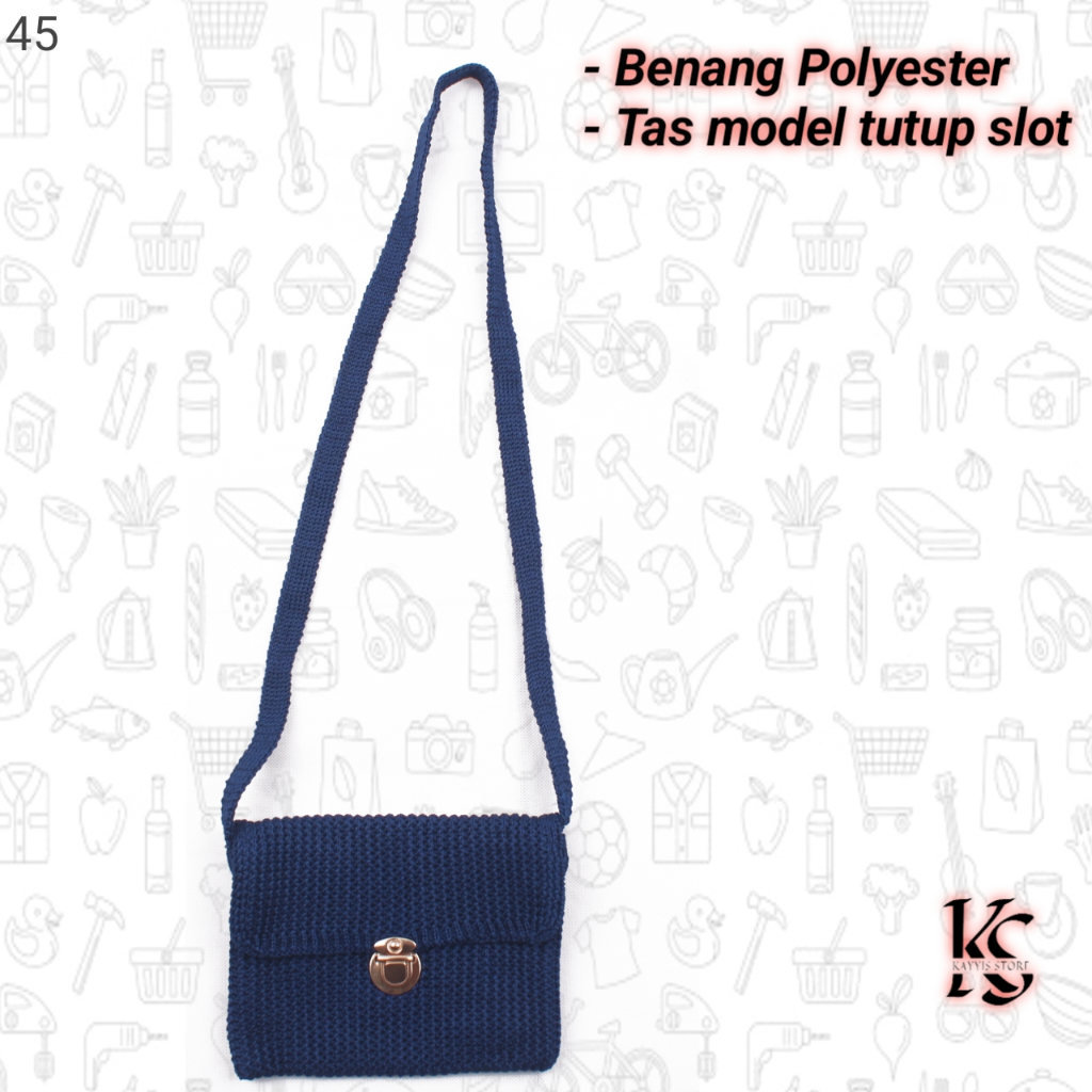 TAS RAJUT SELEMPANG KUNCI SLOT