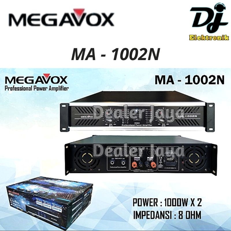 Power Amplifier Megavox MA 1002 N / MA 1002N / MA1002N - 2 channel