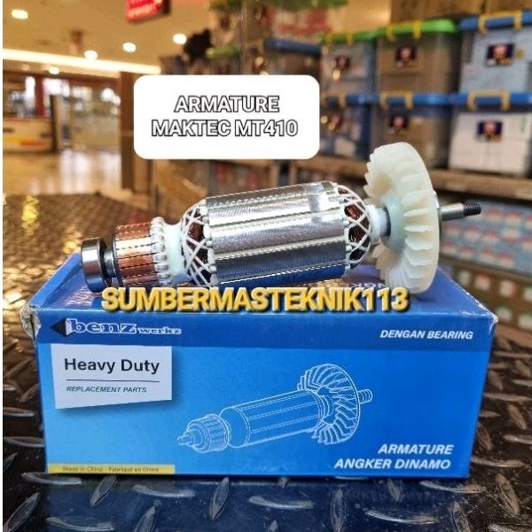 ANGKER MAKTEC MT410 ARMATURE ROTOR MESIN POTONG KERAMIK MAKTEC MT 410 BENZ