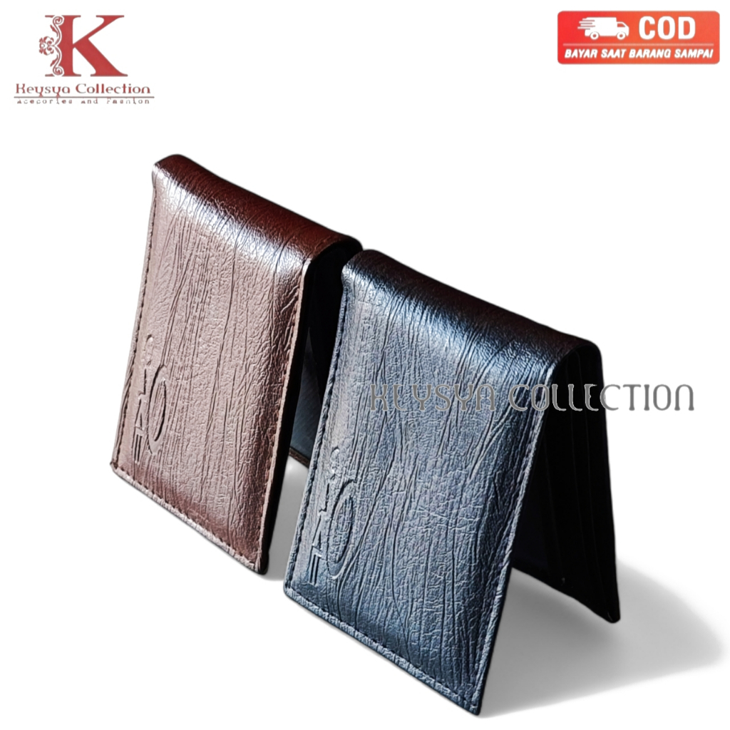 Dompet pria kulit sintetis dompet pria kecil mungil