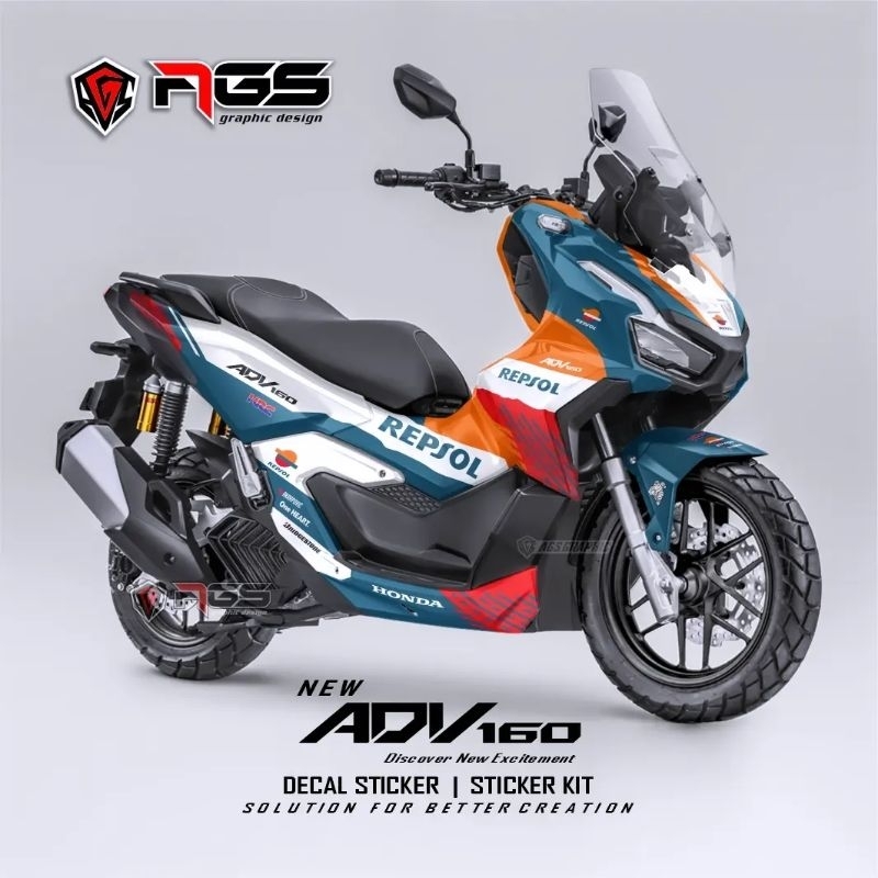 DECAL HONDA ADV160 / DECAL STICKER ADV160 FIREBLADE / DECAL FULL BODY / ADV / advagsgraphic