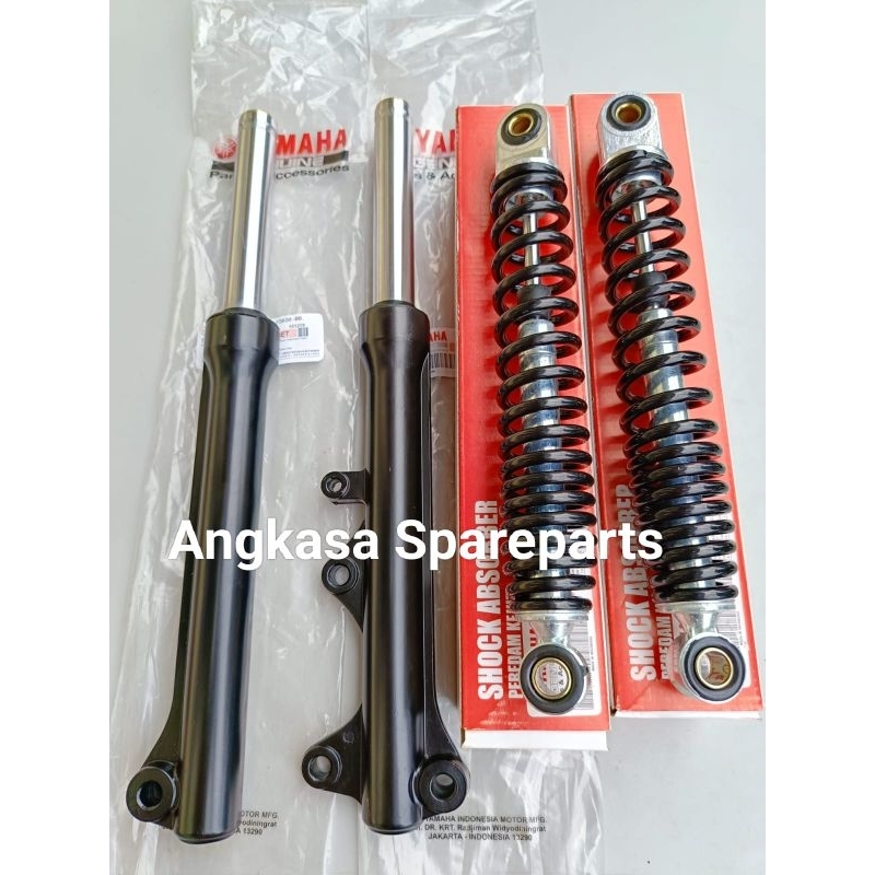 As Shock Depan + Tabung Plus Shockbreaker Belakang Vega ZR Vega rr Vega R New 5D9