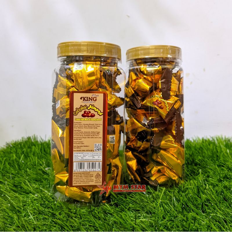 

d'King Cokelat Almond Toples isi 40
