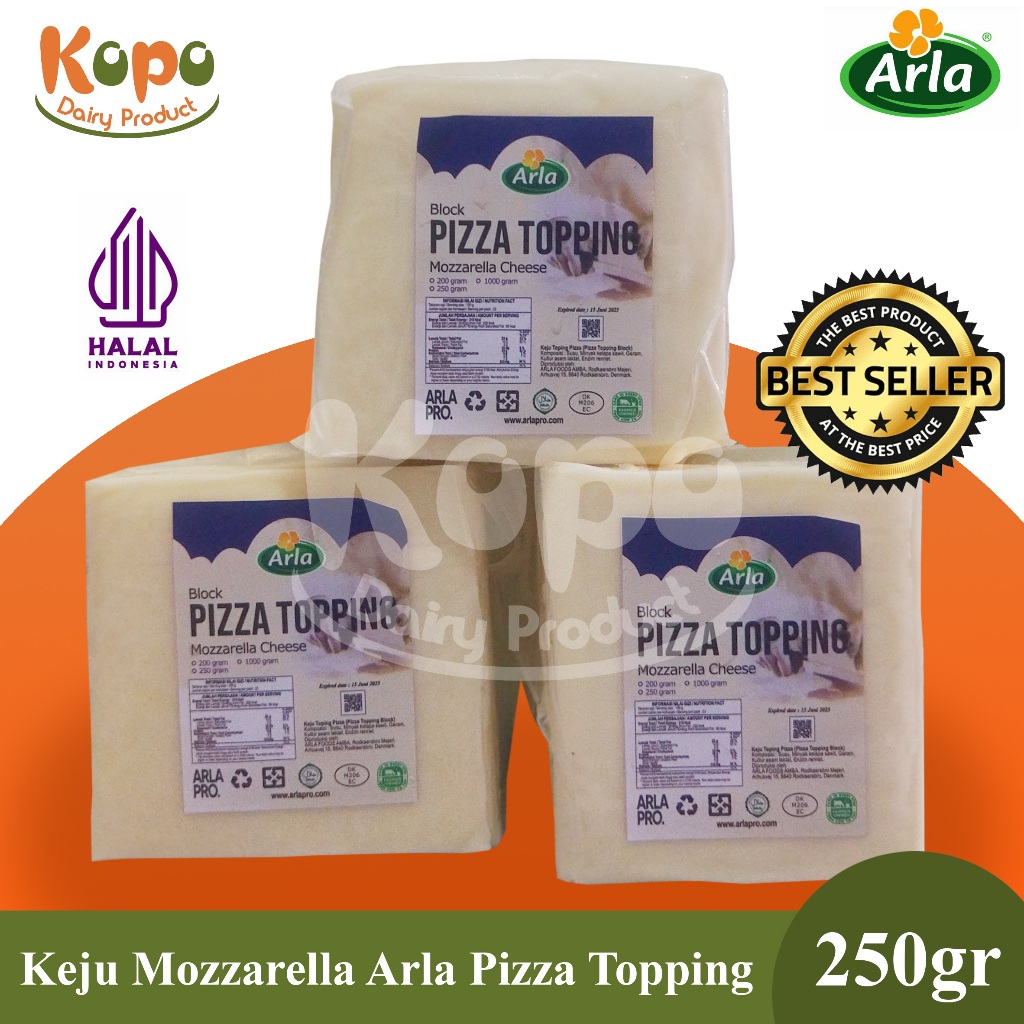 

Keju Mozzarella Arla - Pizza Topping - Arla Mozzarella Chesse (250gr)