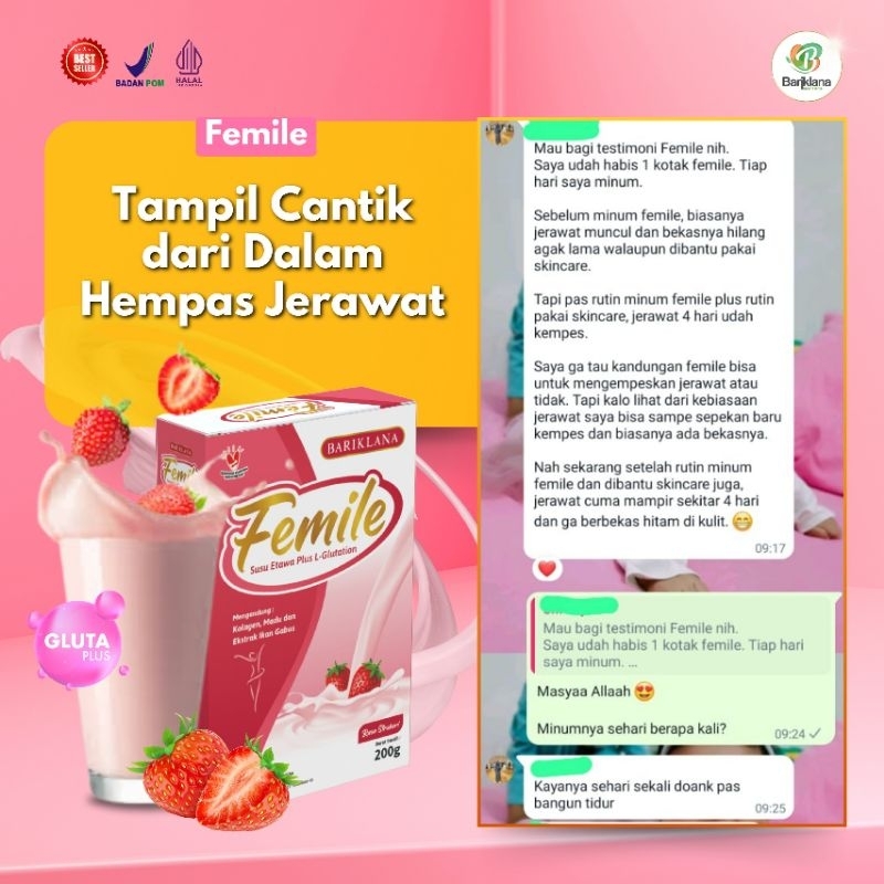 

FEMILE SUSU KAMBING ETAWA PLUS COLLAGEN UNTUK KECANTIKAN