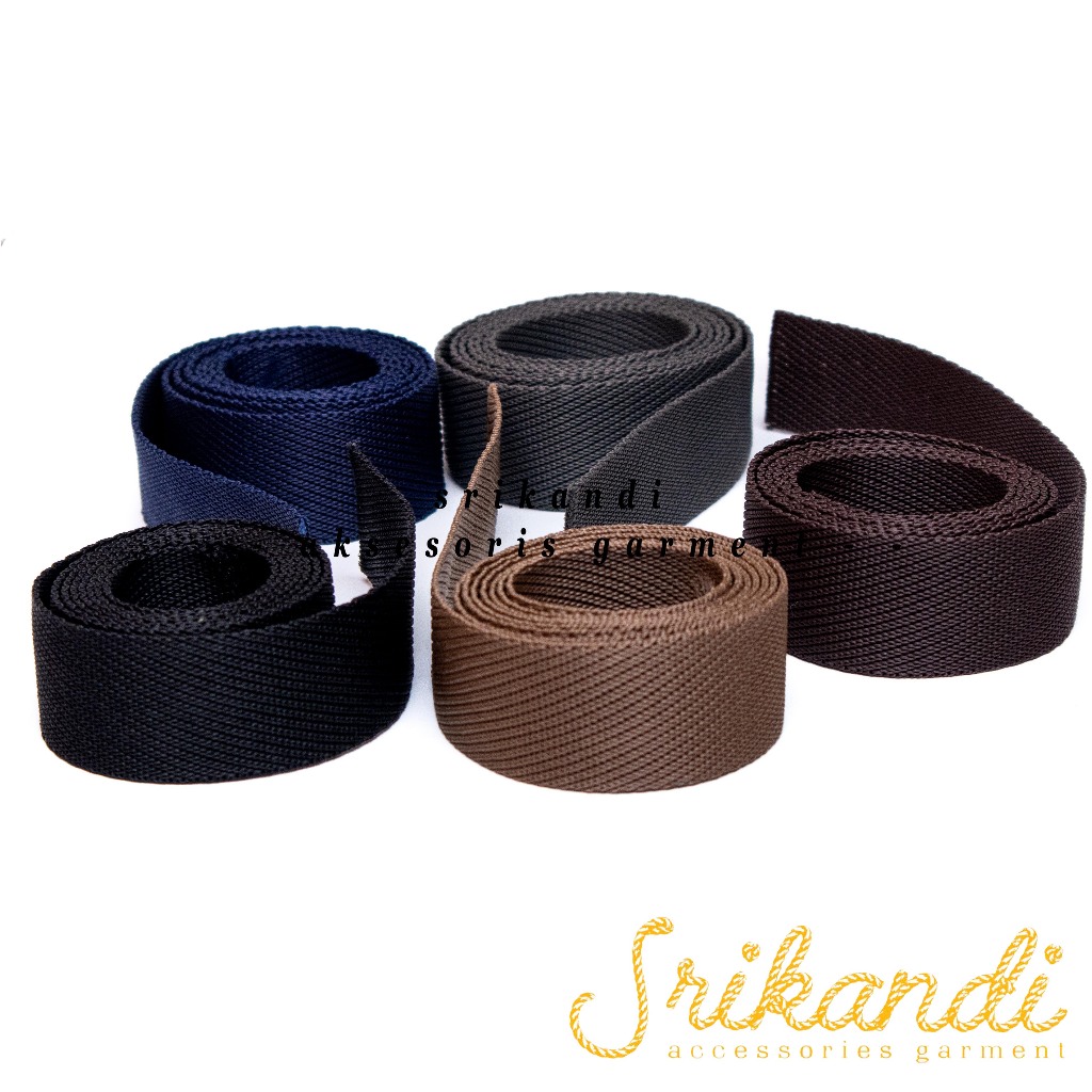 tali webbing tas ls 2.5cm/ tali webbing poliester 2.5 cm tebal 1.3mm