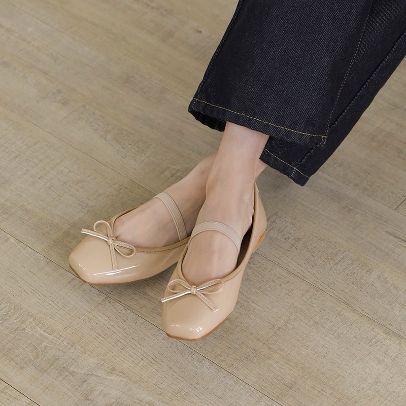 SAPPUN Erino Enamel Ribbon Maryjane Flats 1cm