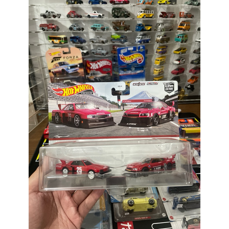 Hotwheels Twin Pack R34 LBWK Merah