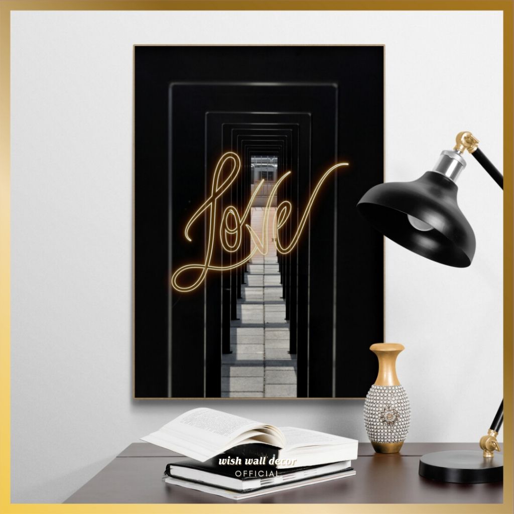 Hiasan Dinding Kamar 28x40 cm - Wall Decoration Abstrak  - Hiasan Dinding Kamar Tidur Aesthetic Mini