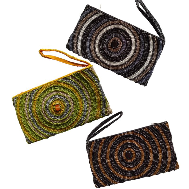 Blimbingsari Creative Craft Dompet Manik Manik Wanita Simple Hipnotis 23x13 Elegan Murah