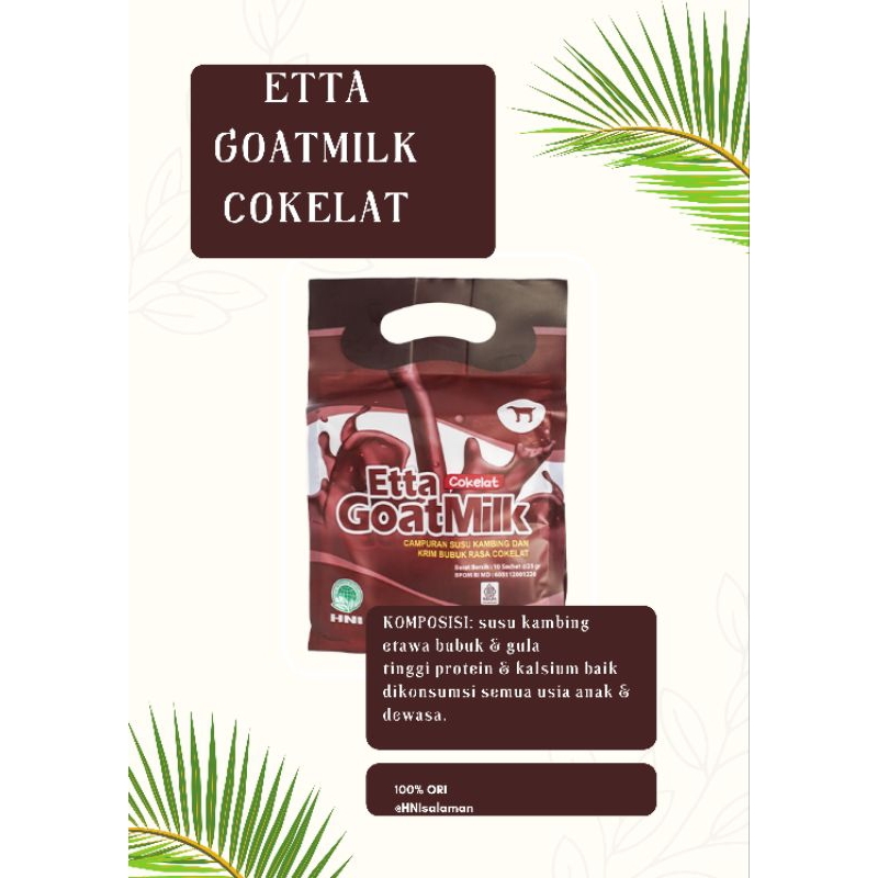 

ETTA GOATMILK HNI SUSU KAMBING ETAWA100%ORI obatherbalasma & menambah nafsu makan buah hati
