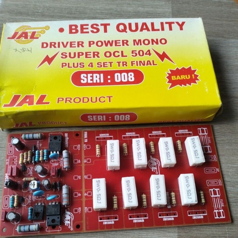 Kit driver power super Ocl 504 plus 4 set PCB tr final 2U 17.5cm JL