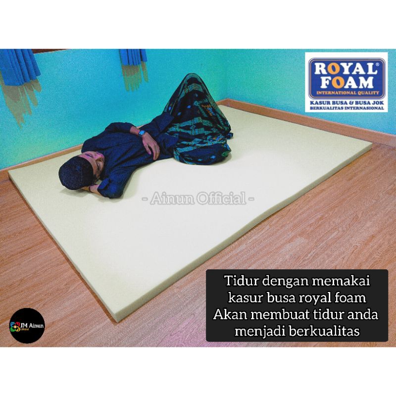 Zoyands Busa Kasur Royal Foam Lembaran Tebal 2Cm 100X150Cm / 200X150Cm Busa Yellow Super Untuk