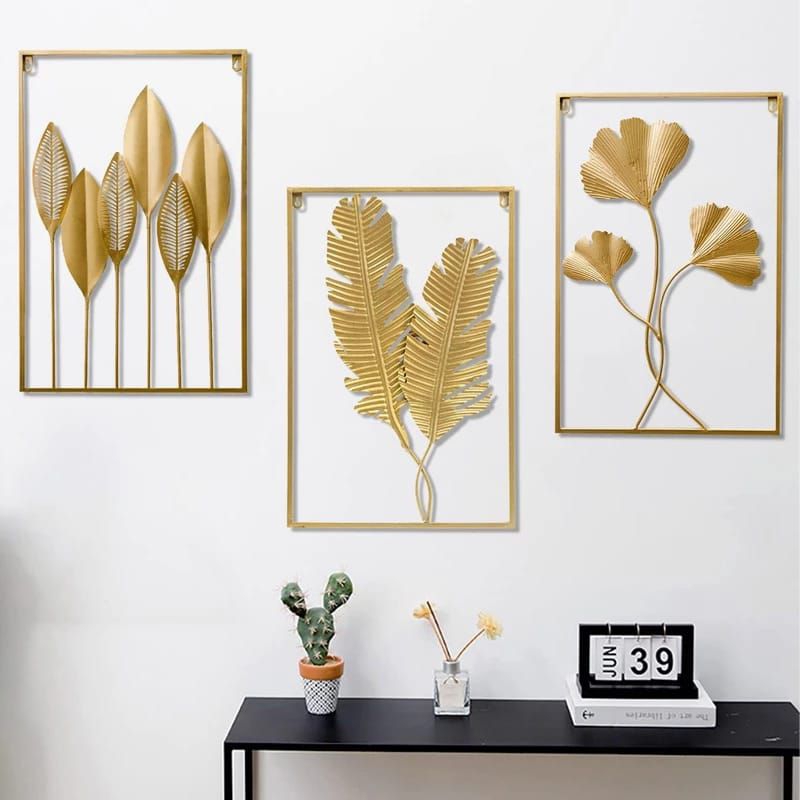 walldecor metal / wall decor gold 40*60cm / hiasan dinding nordic estetik