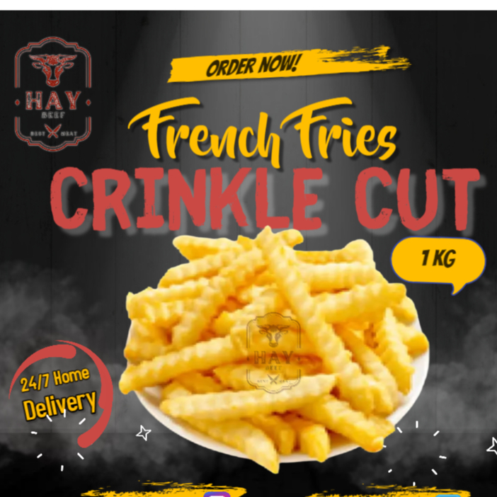 

Kentang Goreng Beku Crinkle Cut / French Fries 1kilo