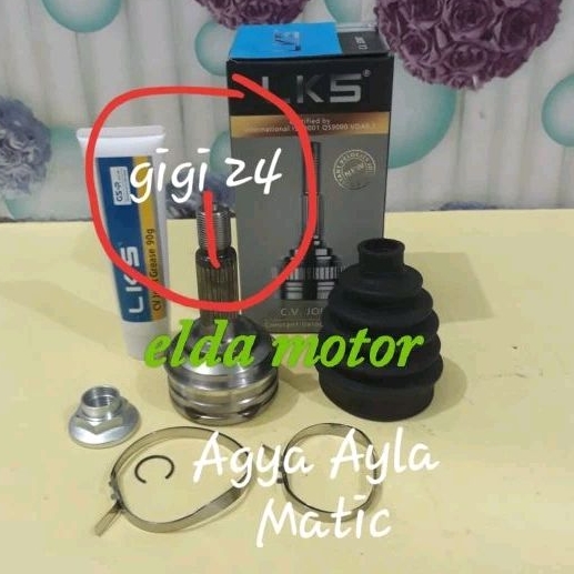 CV Joint Luar As Roda Depan Luar Agya Ayla Matic LKS