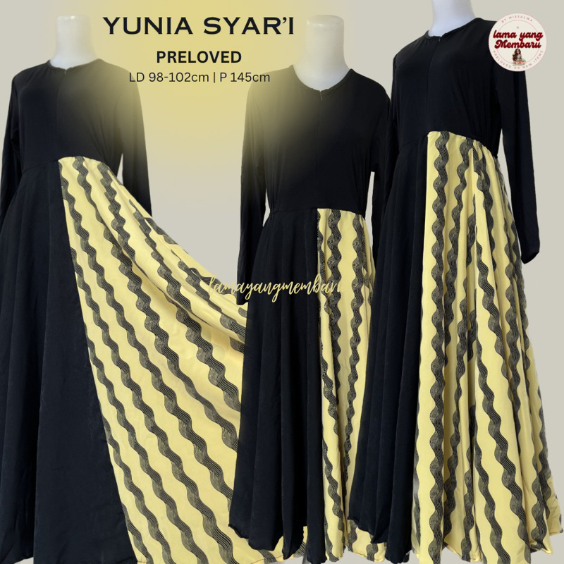 Preloved Yunia Syar'i Dress Only