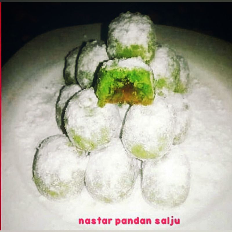 

Nastar pandan salju/nastar pandan toples 800ml/Nastar pandan salju lumer/Kue Kering Lebaran