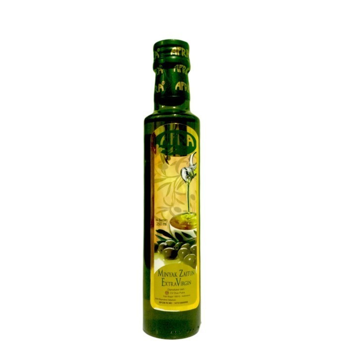 

ZAITUN AFRA EXTRA VIRGIN 250 ML kemasan Botol Bulat / Bias Original