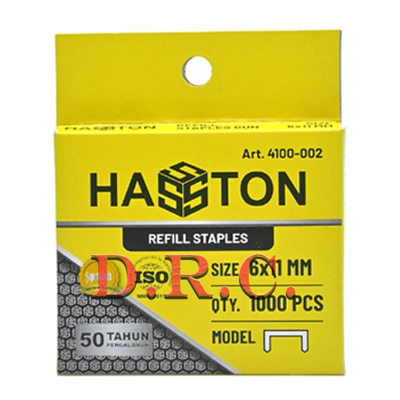 

HASSTON PROHEX Isi Staples Stapler 8x11mm - Refill Air Stapler Nailer