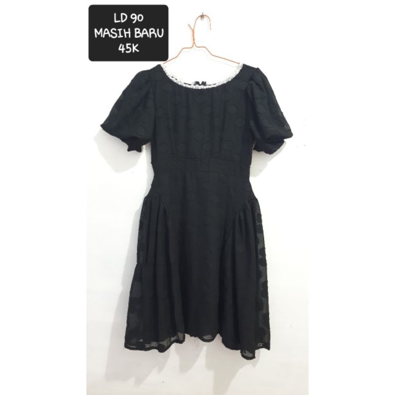 PRELOVED PRIBADI BARANG MALL & BOUTIQ BRAND FIFTH GARDEN BAJU WANITA DRESS BLOUSE ROK DRESS HITAM