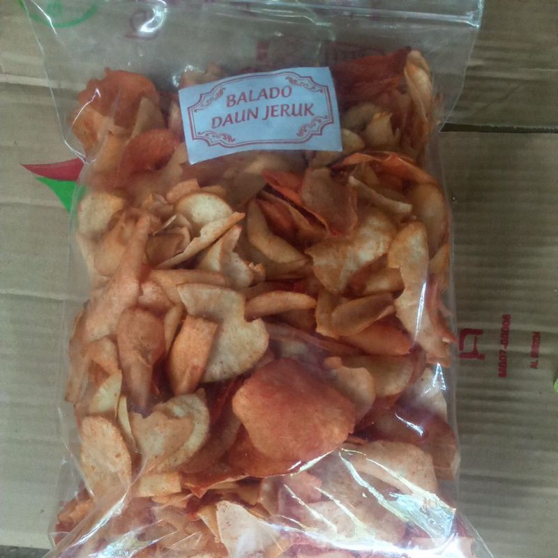 

kripik Singkong Rasa Balado Daun Jeruk