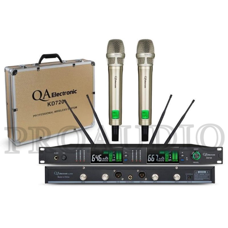 MIC WIRELESS QA ELECTRONIC KD 720 QA ELEKTRONIK KD720 3 WARNA ORIGINAL