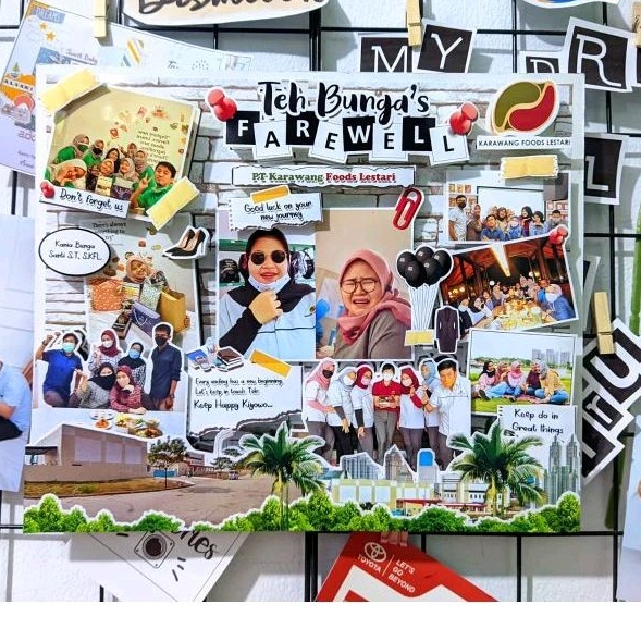 Kado Farewell Scrapframe 3D Size 25x30 cm [3 HARI JADI]