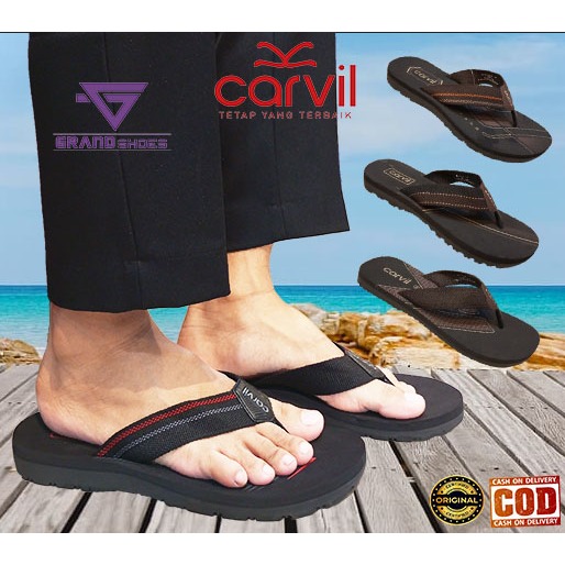 Original CARVIL GRANDSHOES ALFFY NAGOYA CORADO BENEDIC FLIND VICTOR BALVER ARES DANILO sandal jepit