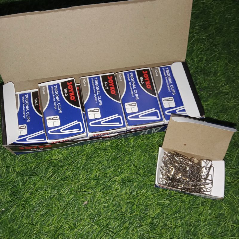 

Trigonal Clip no 3 Joyko / Paper Clip per Box kecil