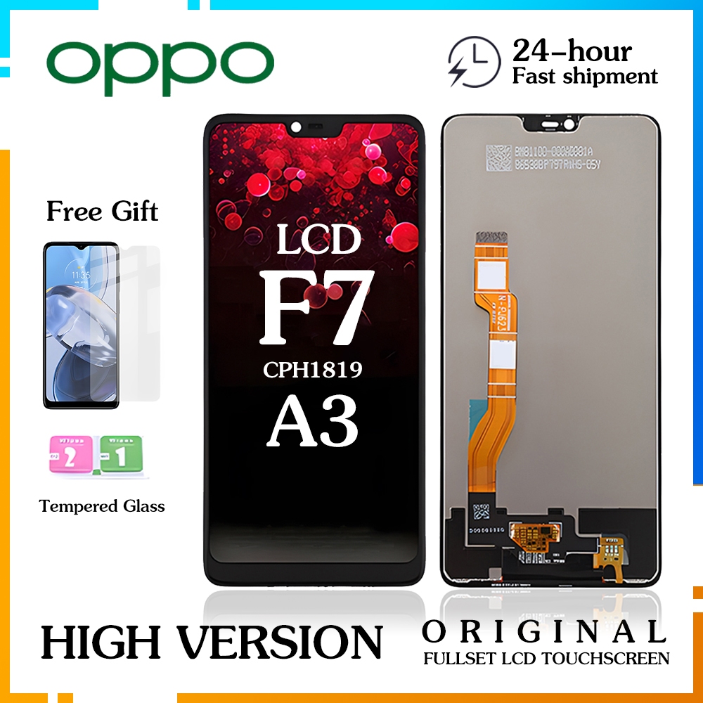 LCD OPPO F7 - F7 PRO A3 Original 100% LCD TOUCHSCREEN Fullset Crown Murah Ori Compatible For Glass T