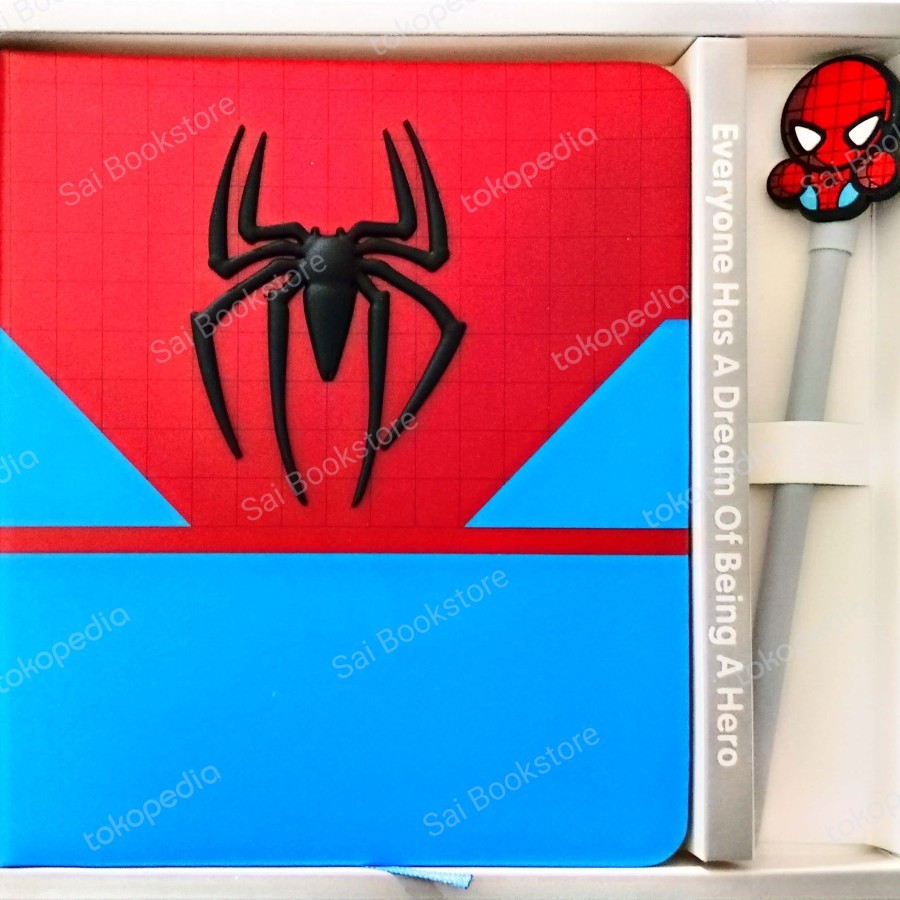 

Diary Superhero with pen