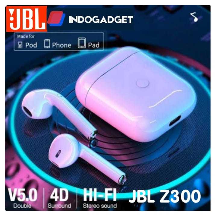 ORIGINAL Earbuds TWS JBL High Quality Bass Garansi Resmi - White