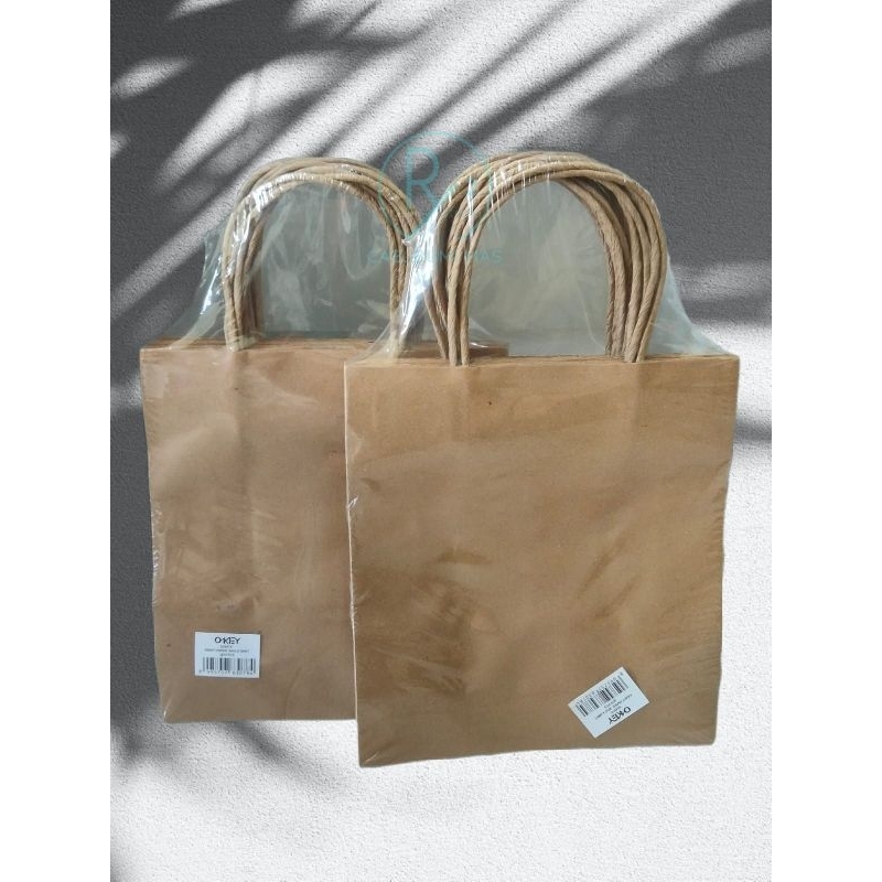 

(10 PCS) PAPERBAG COKLAT A OKEY PACK (24x22x8cm)