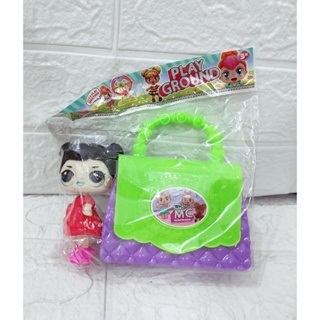 Mainan anak mini tas + boneka LOL terlaris kode MO 06