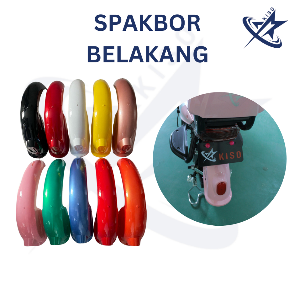 KISO Spakbor Belakang Sepeda Listrik Warna