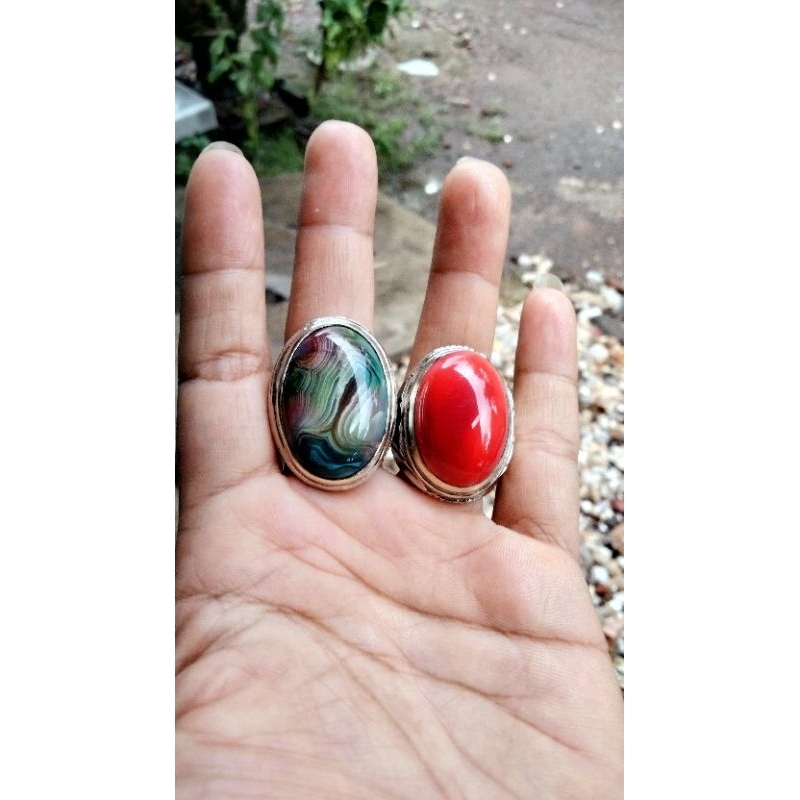 paket batu rubah merah dan pelangi