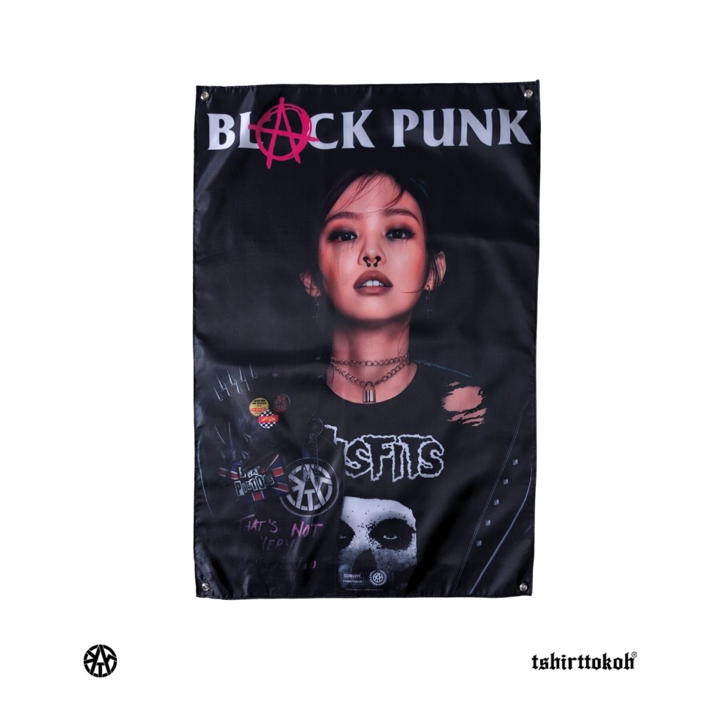 Tshirttokoh - Flag 27 - Black Punk
