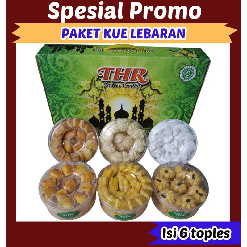 

PAKET KUE KERING LEBARAN THR ISI 6 TOPLES PREMIUM