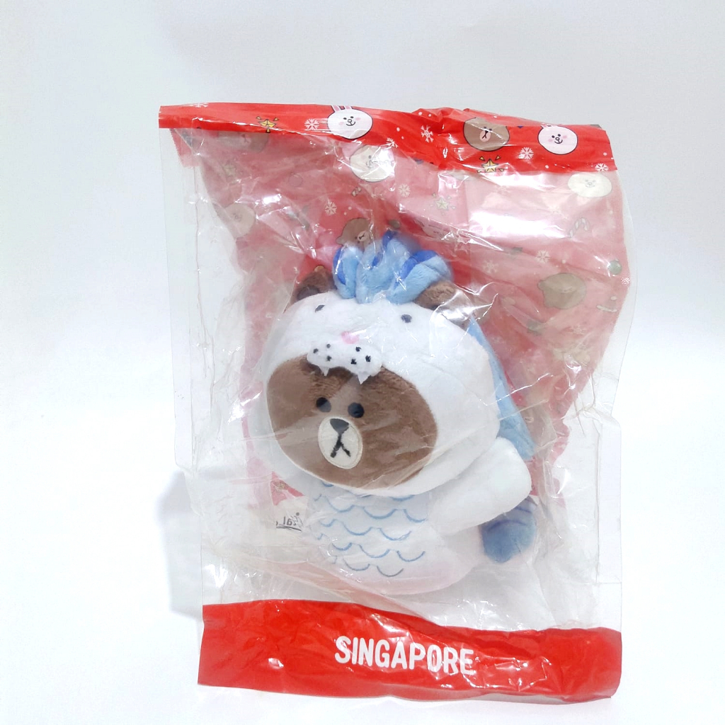 Boneka Brown Line Singapore Series LINE Friends Limited Edition