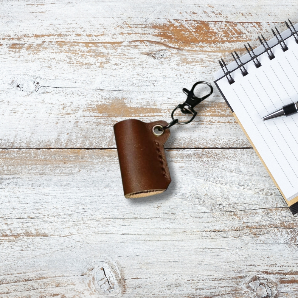 

gantungan pulpen bahan kulit asli