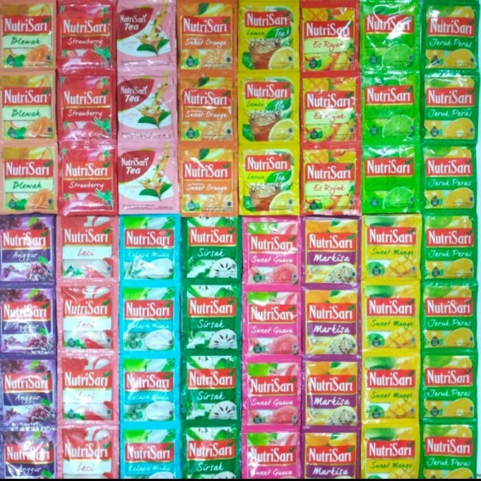 

Minuman serbuk instan nutrisari 1rcg @10pcs