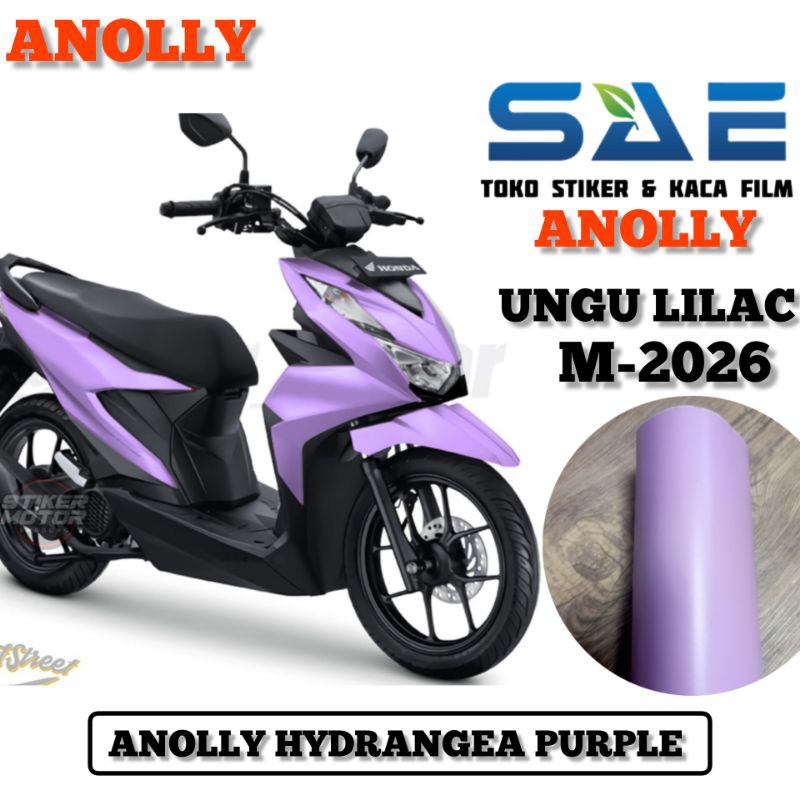 Skotlet Ungu Lilac Doff Sticker Motor