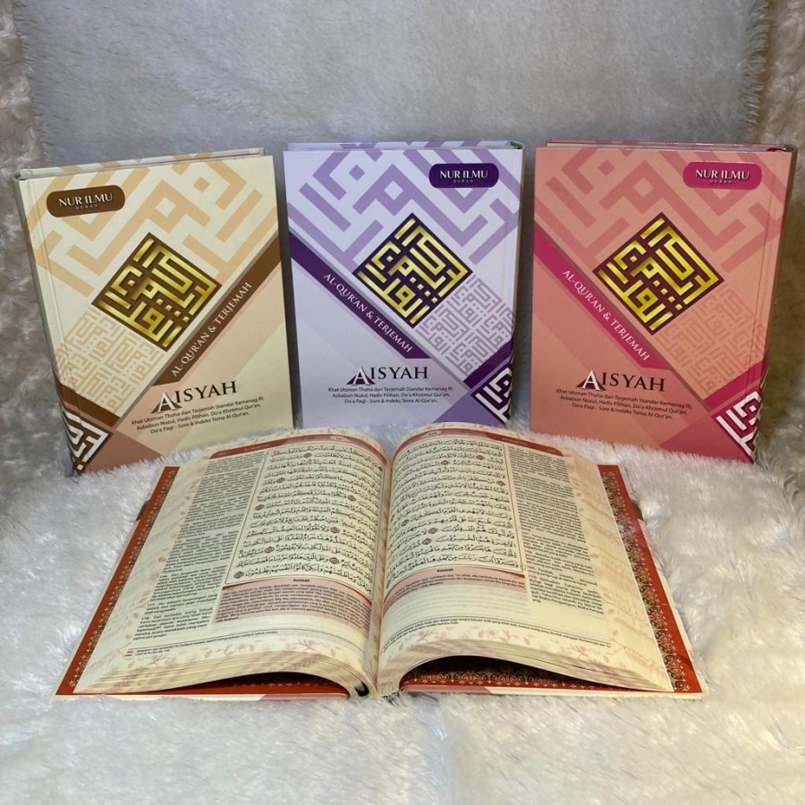 Alquran Aisyah Milenial A6 HC QPP – Nur Ilmu - Al Quran Terjemah Wanita Tajwid Ukuran Kecil Quran Ke
