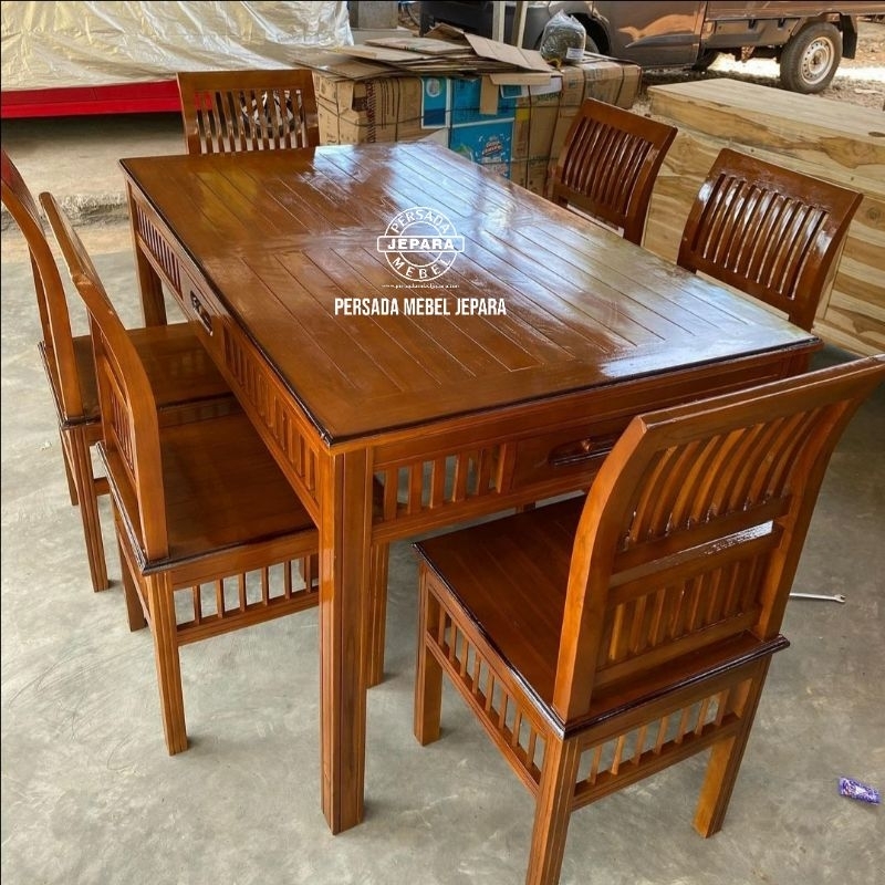 Kursi makan kartini jari jari / Kursi makan kartini / Kursi makan jati / Kursi makan minimalis / Mej
