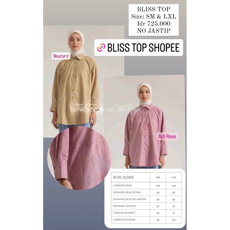 Bliss Top Riamiranda Fall Ria miranda New Original RM Atasan