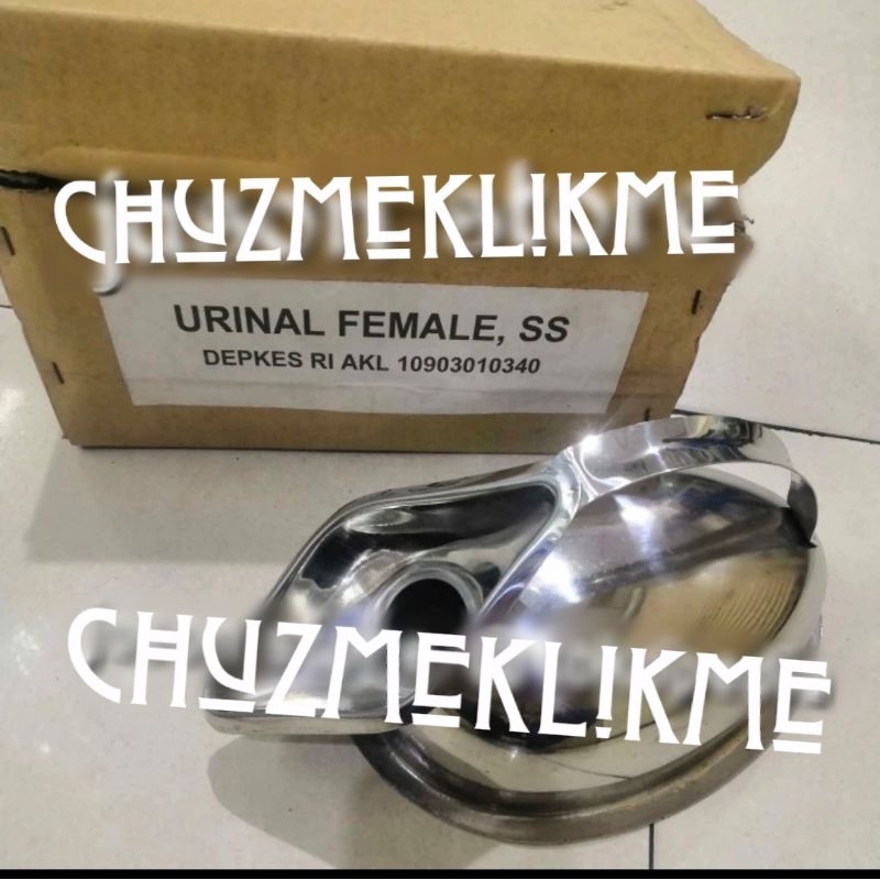 Pispot stainless urinal wanita/pispot stainless dewasa (wanita)/pispot urinal wanita